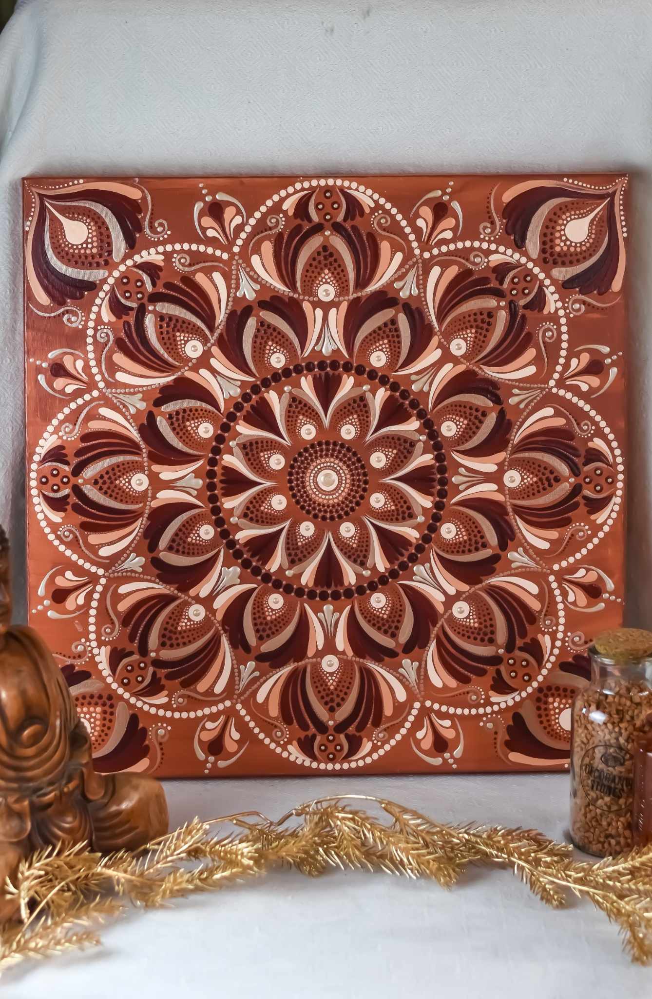 toile désert mandala