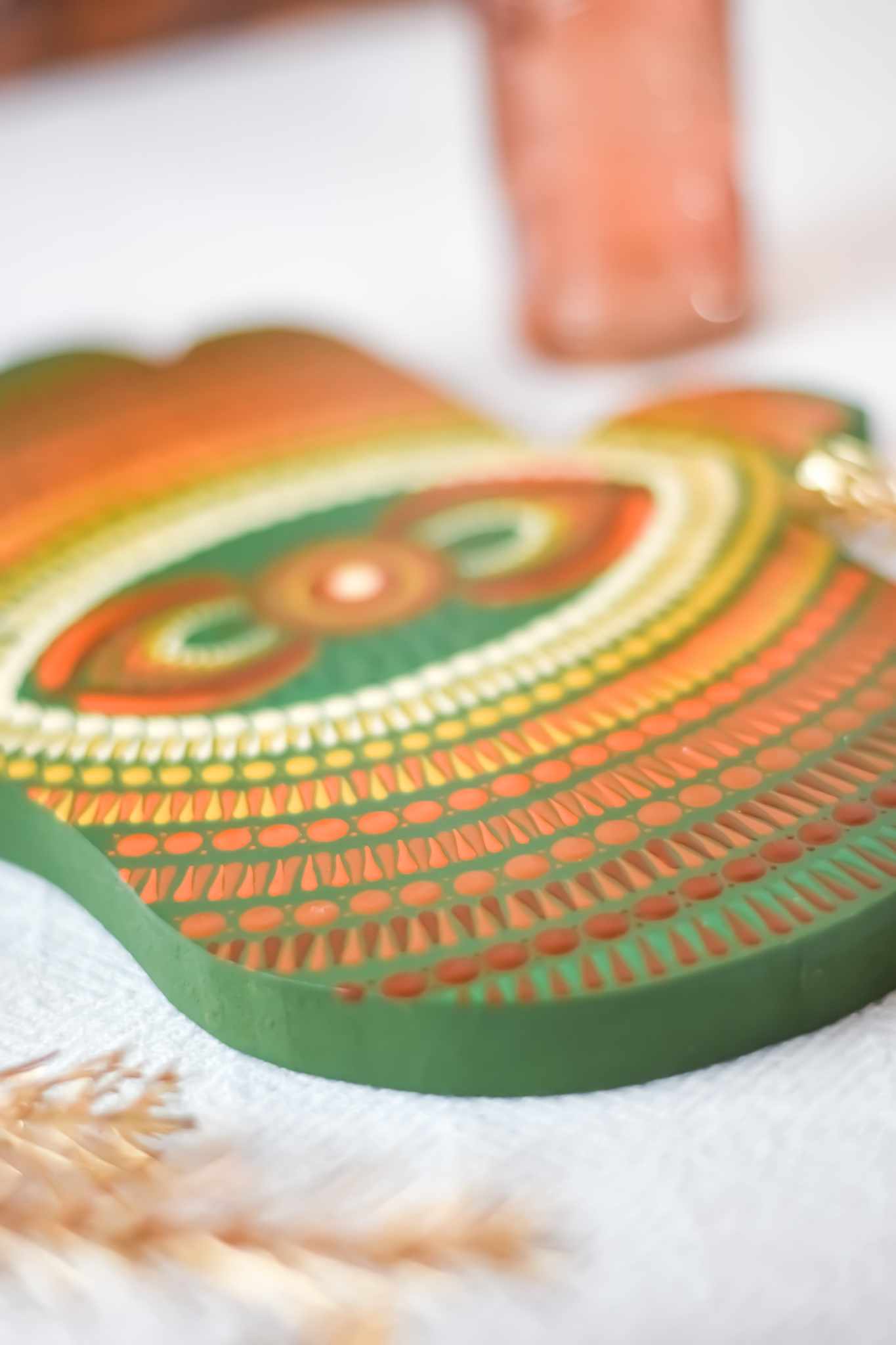 Hamsa bois et peint