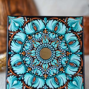 toile bleu mandala