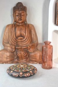 galet sacré galet rond mandala
