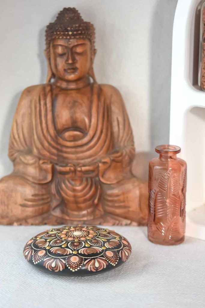 galet sacré galet rond mandala