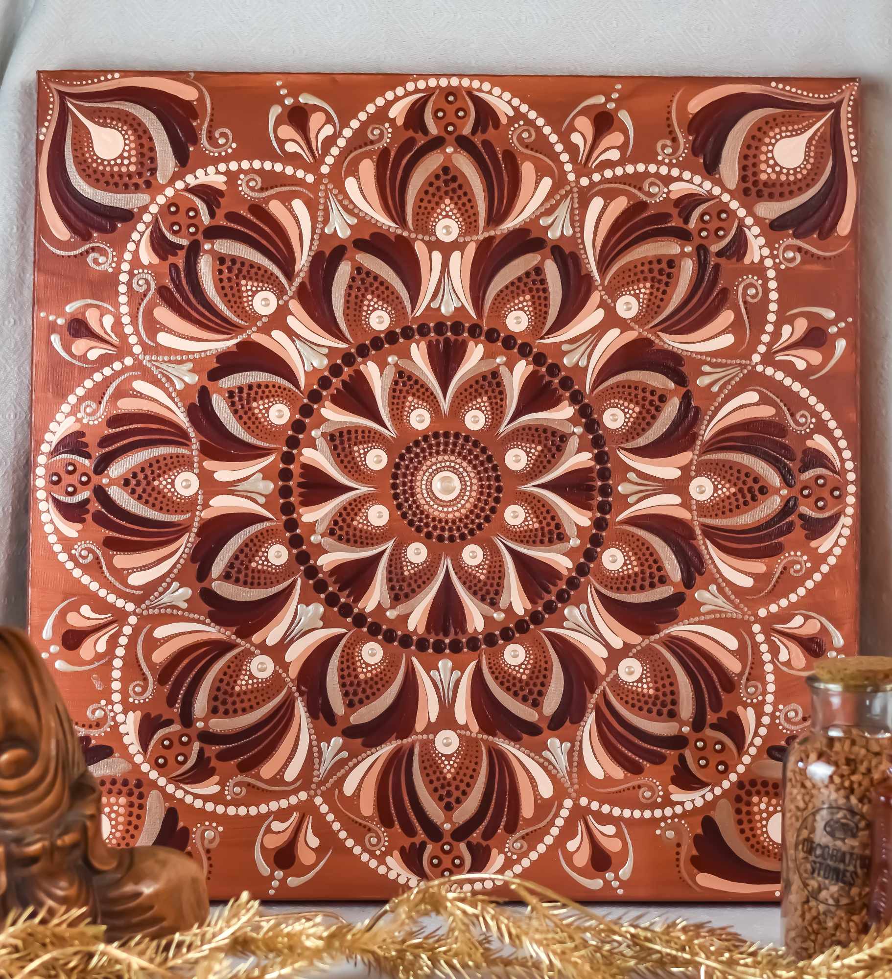 toile désert mandala